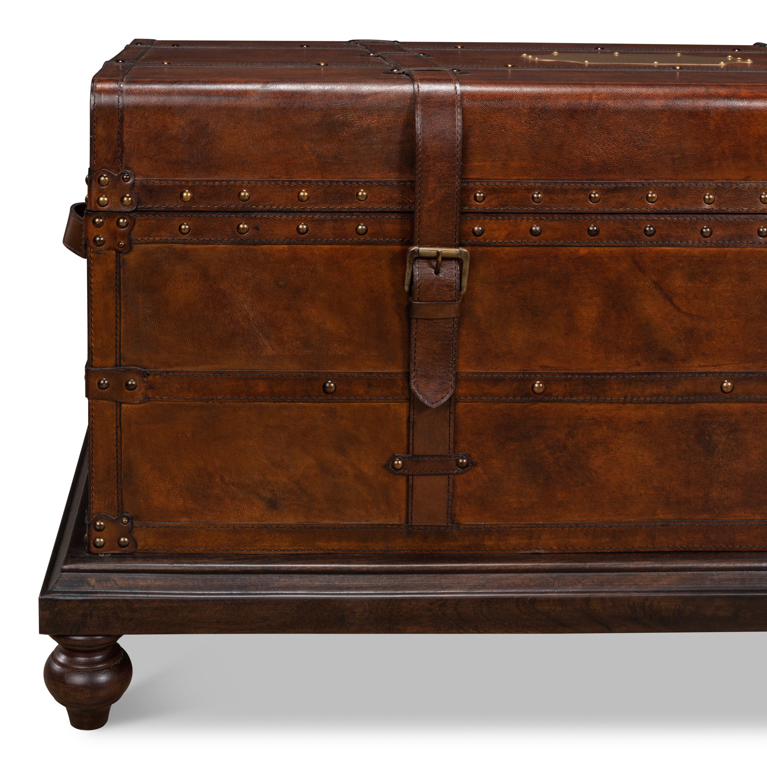 Laramie Trunk Coffee Table, by Sarreid, 43" length x 26" width x 20" height View 9