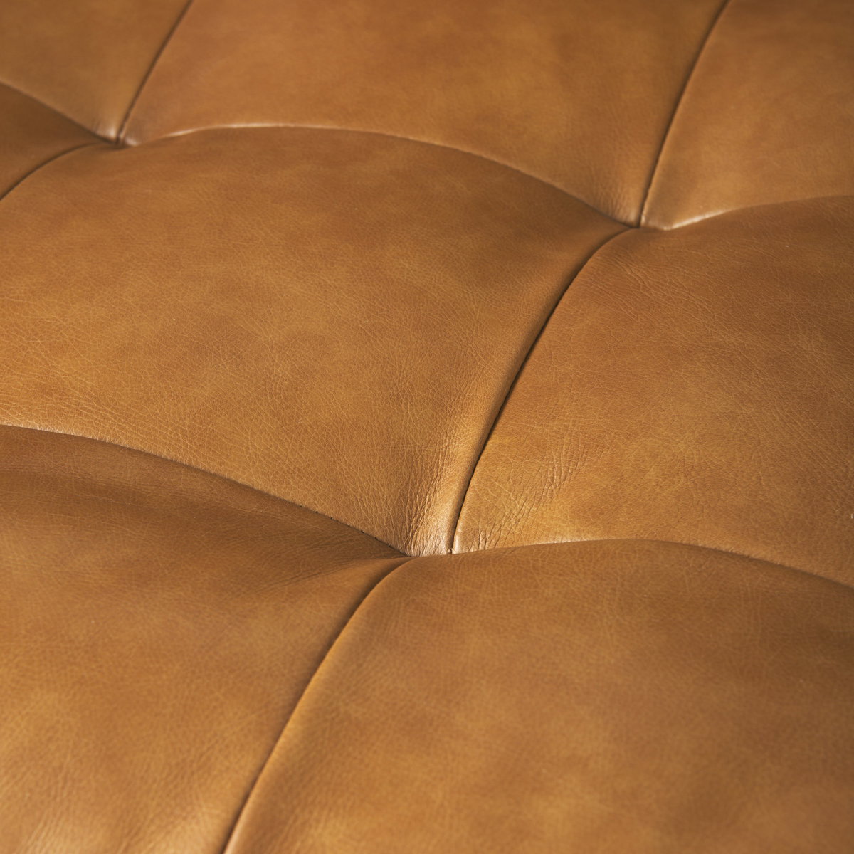 Svend 88.0L x 38.0W x 34.0H Tan Leather Sofa, Sofas & Sectional by Mercana, 87.8" length x 37.8" width x 34.65" height View 15