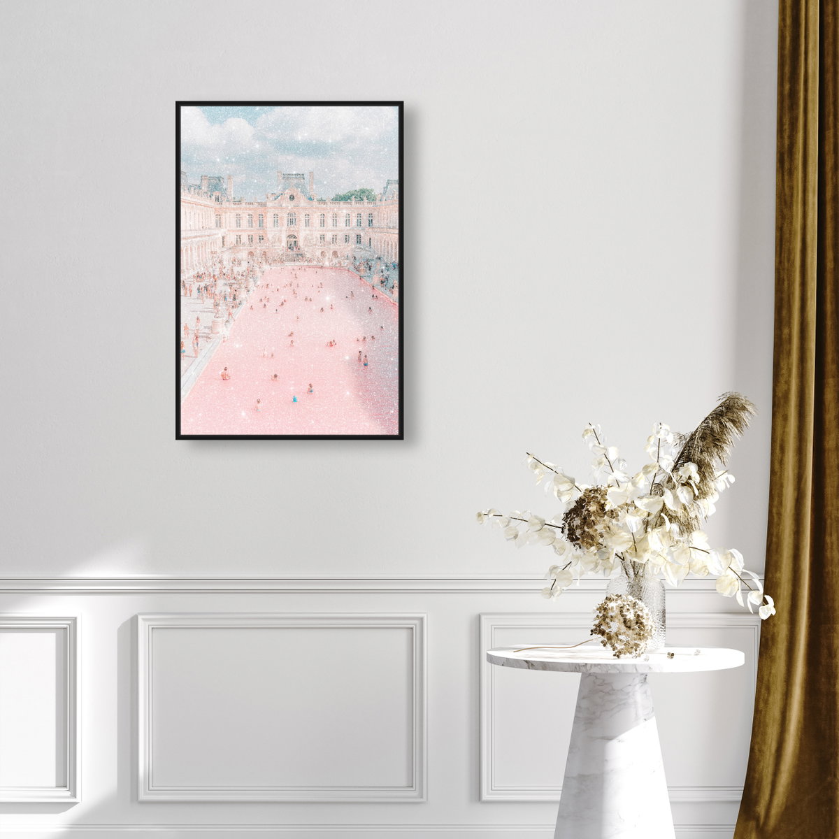 Pink Pool (Diamond Dust), Art by Oliver Gal,  20x30 View 3