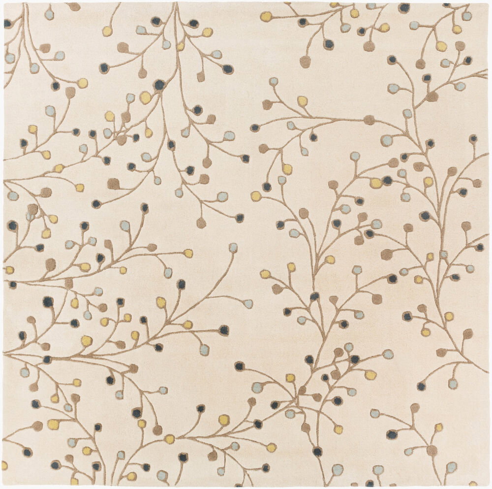 Athena Handmade Rug, by Surya, 8' length x 8' width