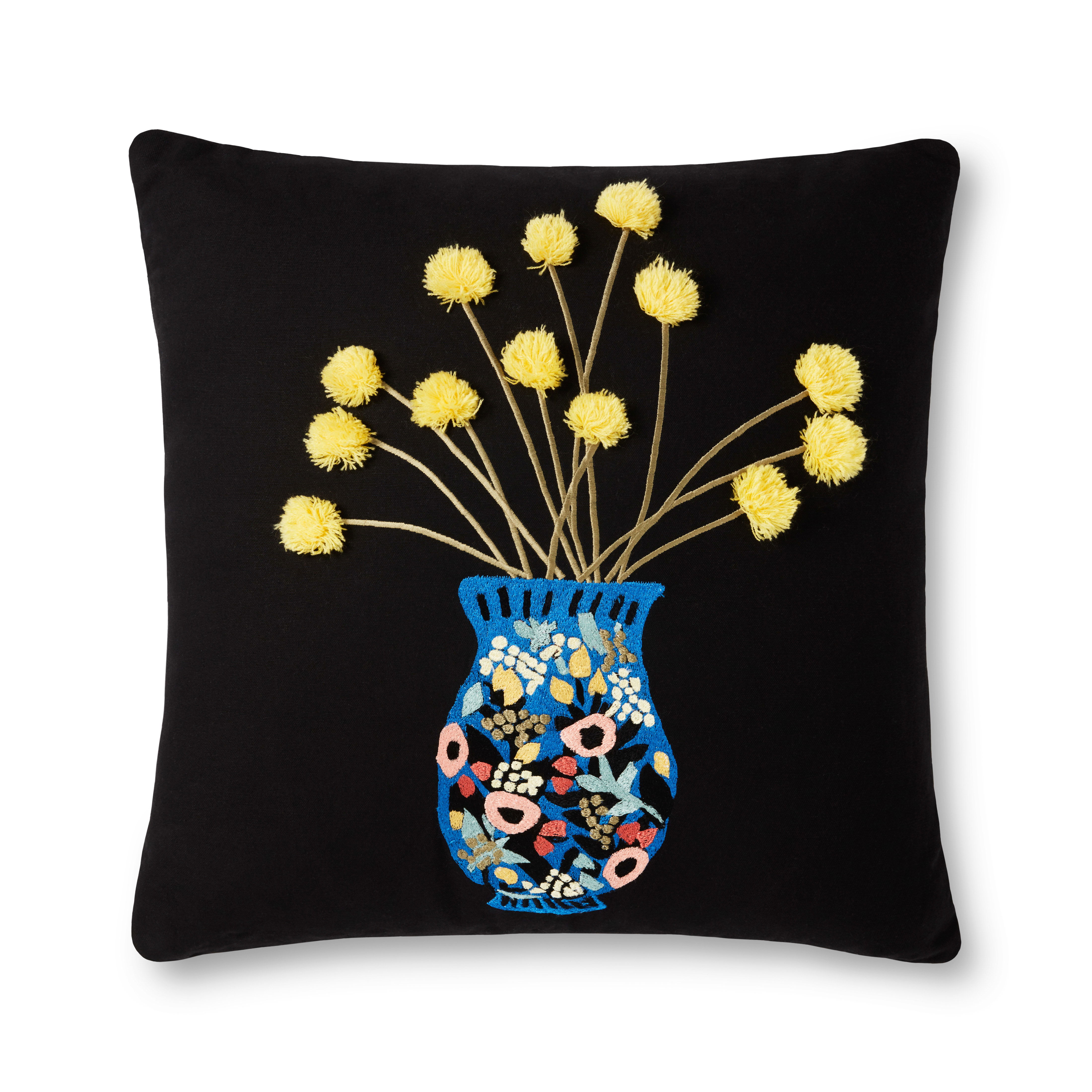 Rifle Paper Co. x Loloi Pillows Pillow, Decorative Pillow, 22" length x 22" width View 1