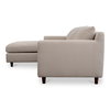Hutton Left Sectional Beige, Sectional Sofa by Moe's Home, 100" width x 36.2" height x 29.8" depth thumbnail 4