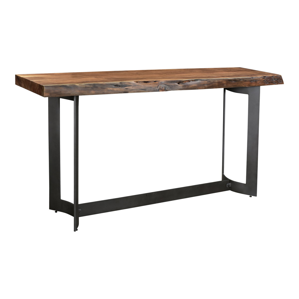 Bent Console Table Brown, by Moe's Home, 68" width x 32" height x 16" depth View 2