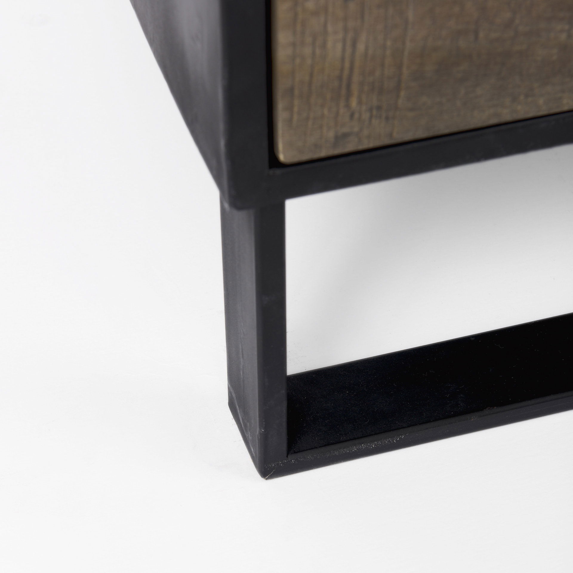 Alvin  Wood with Metal Framing Accent Cabinet large image 