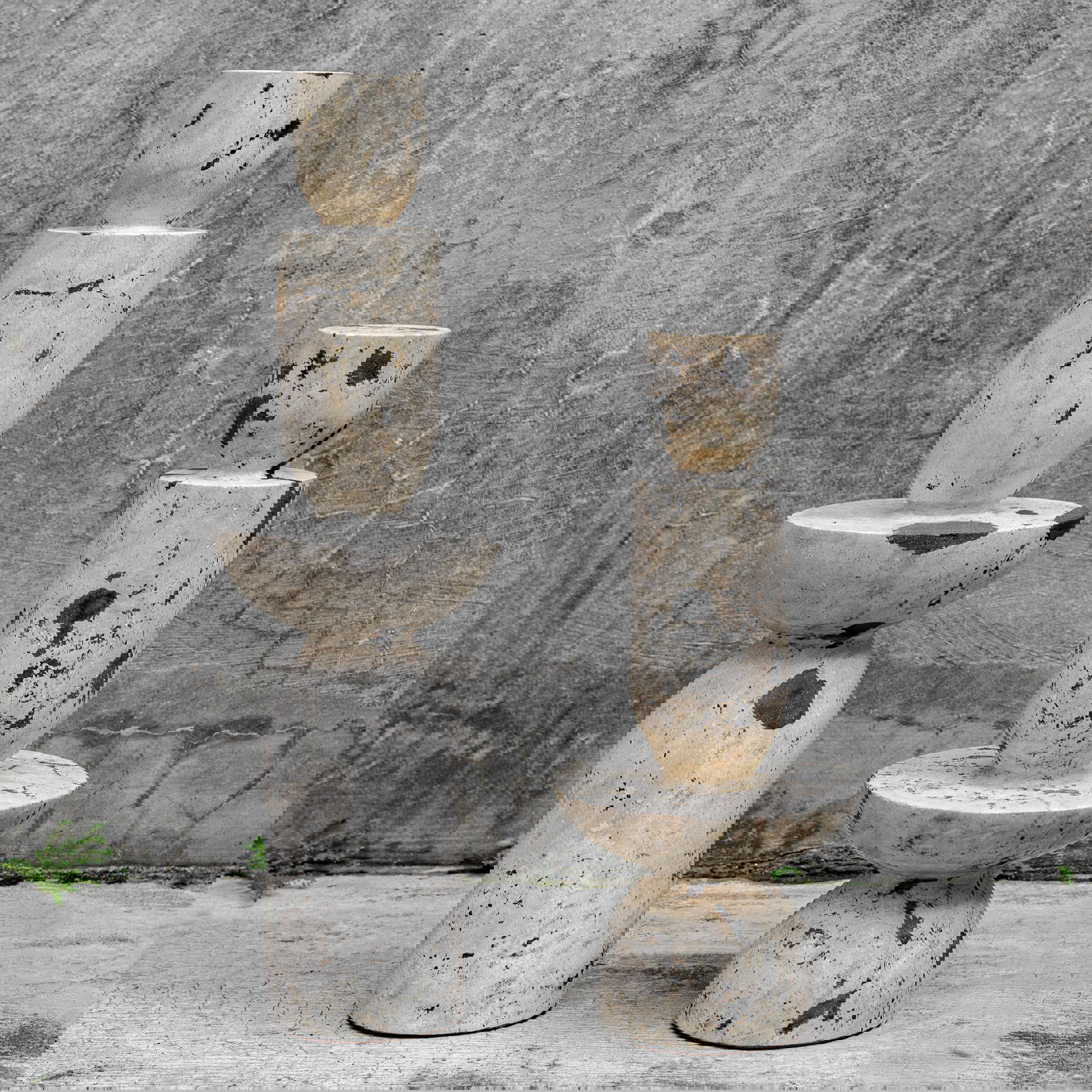 Nouveau Tower Sculptures Set/2, Decorative by Uttermost, 6.5" width x 22" height x 6.5" depth View 2