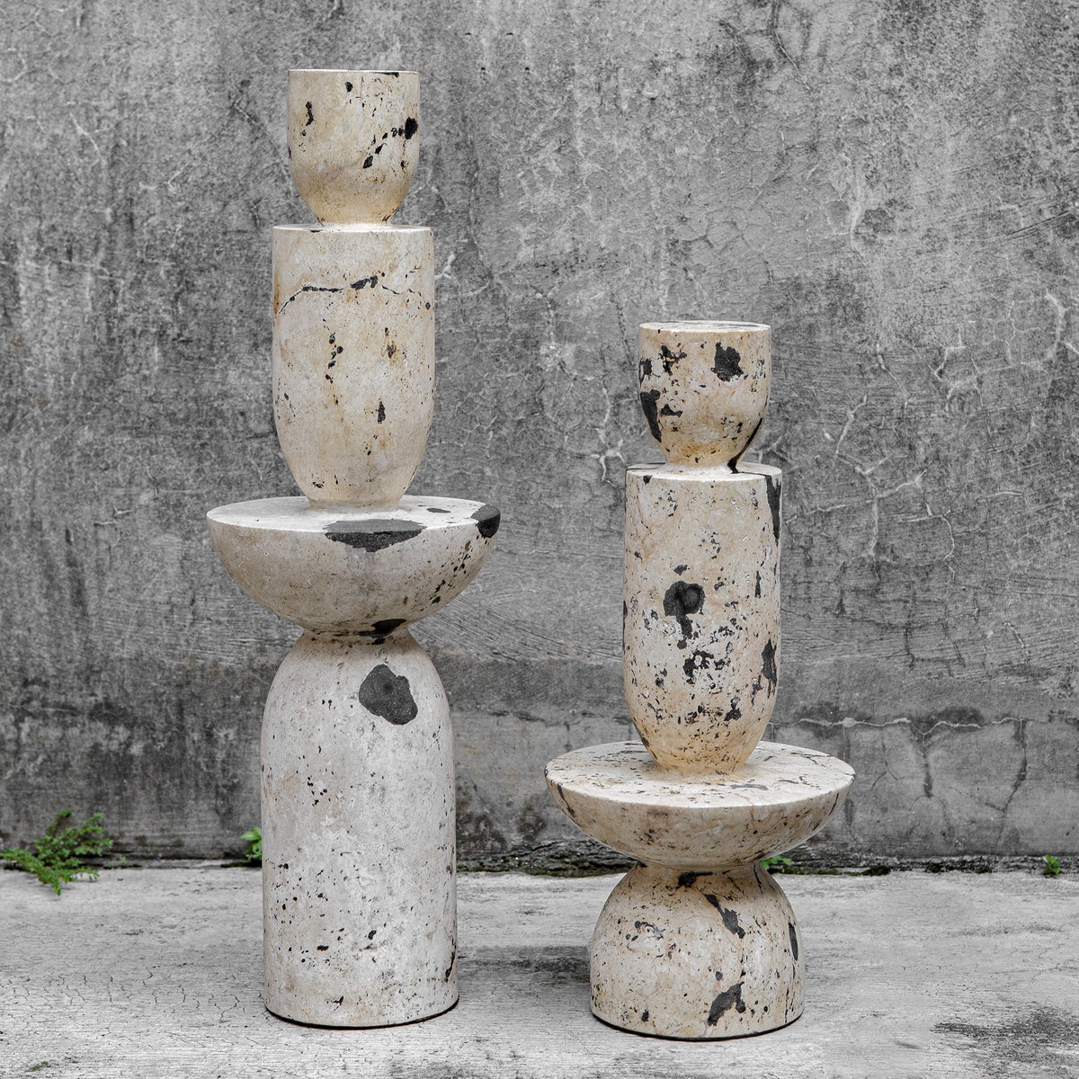 Nouveau Tower Sculptures Set/2, Figurines & Statue by Uttermost, 6.5" width x 22" height x 6.5" depth View 2