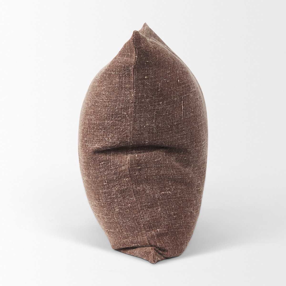 Jack 22x22 Brown Linen Square Decorative Pillow Cover, by Mercana, 22" length x 22" width x 0.2" height View 7