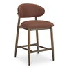 Ellie Counter Stool Rust, Counter & Bar Stool by Moe's Home, 19.5" width x 37" height x 22" depth thumbnail 2