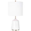 Eloise White Marble Table Lamp, by Uttermost, 10" width x 20" height x 10" depth thumbnail 1