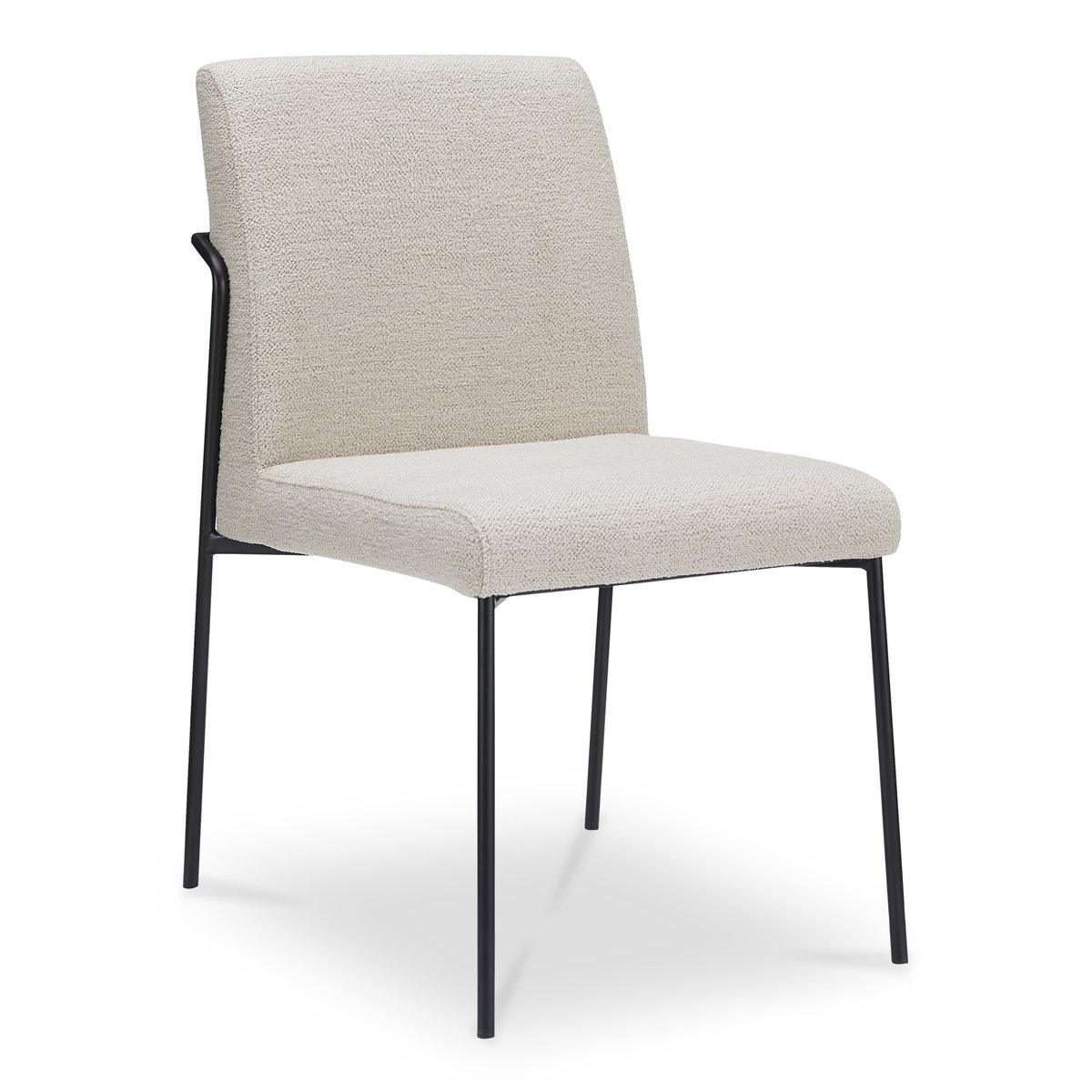 Danny Dining Chair Ivory Set Of Two, by Moe's Home, 18.7" width x 33.9" height x 23.6" depth View 2