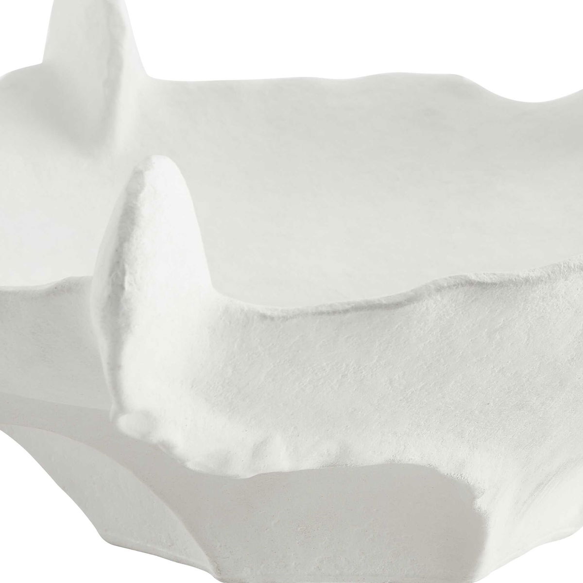 Coral Mirage White Outdoor Bowl, Decorative Tray by Uttermost, 20.08" width x 20" height x 7" depth View 7