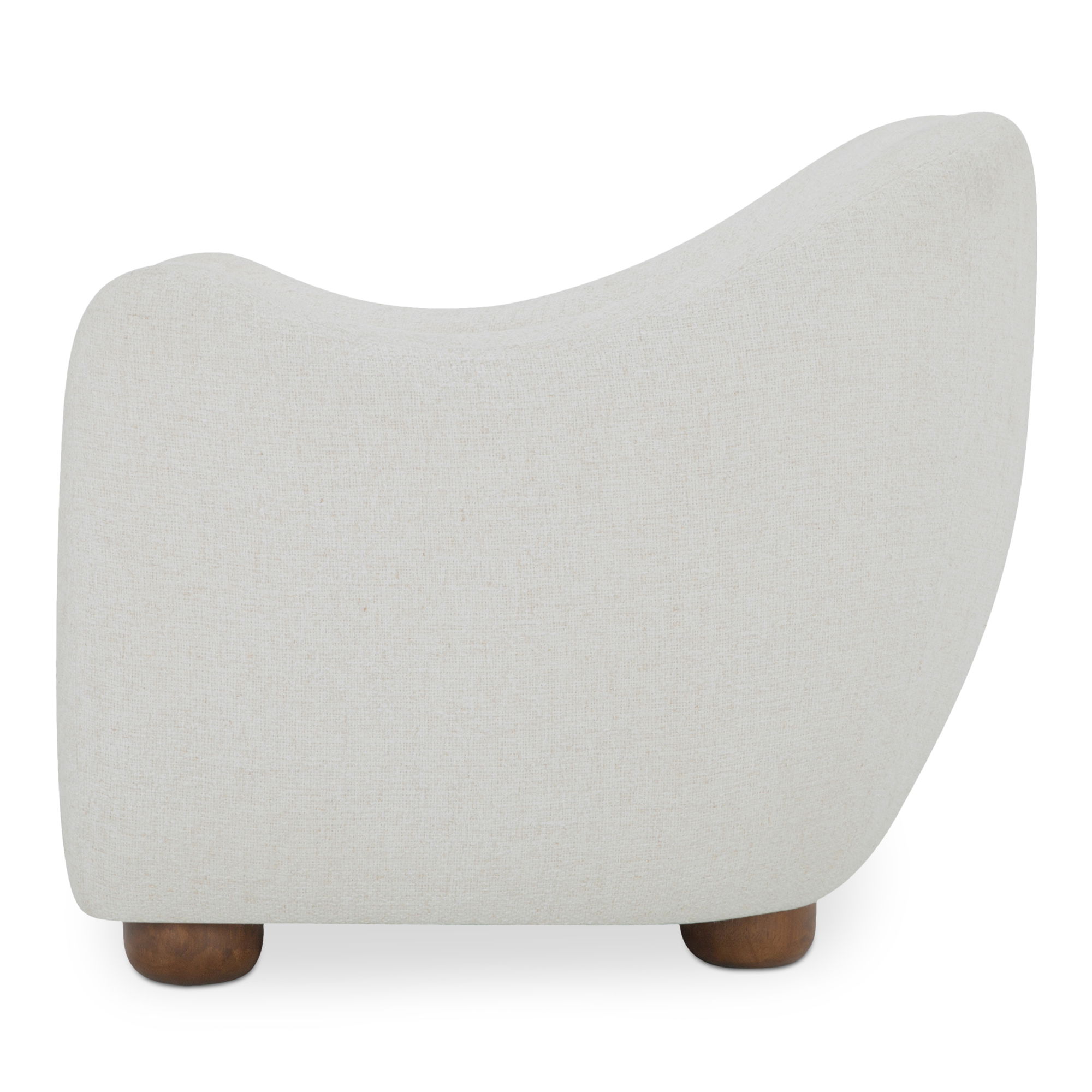Bria Accent Chair Oatmeal, by Moe's Home, 35" width x 29.6" height x 33.25" depth View 3