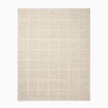 Online Designer Home/Small Office Lumini Grid Rug, 8'x10', Alabaster