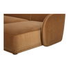 Faye Right Sectional Tan Faux Mohair thumbnail 4