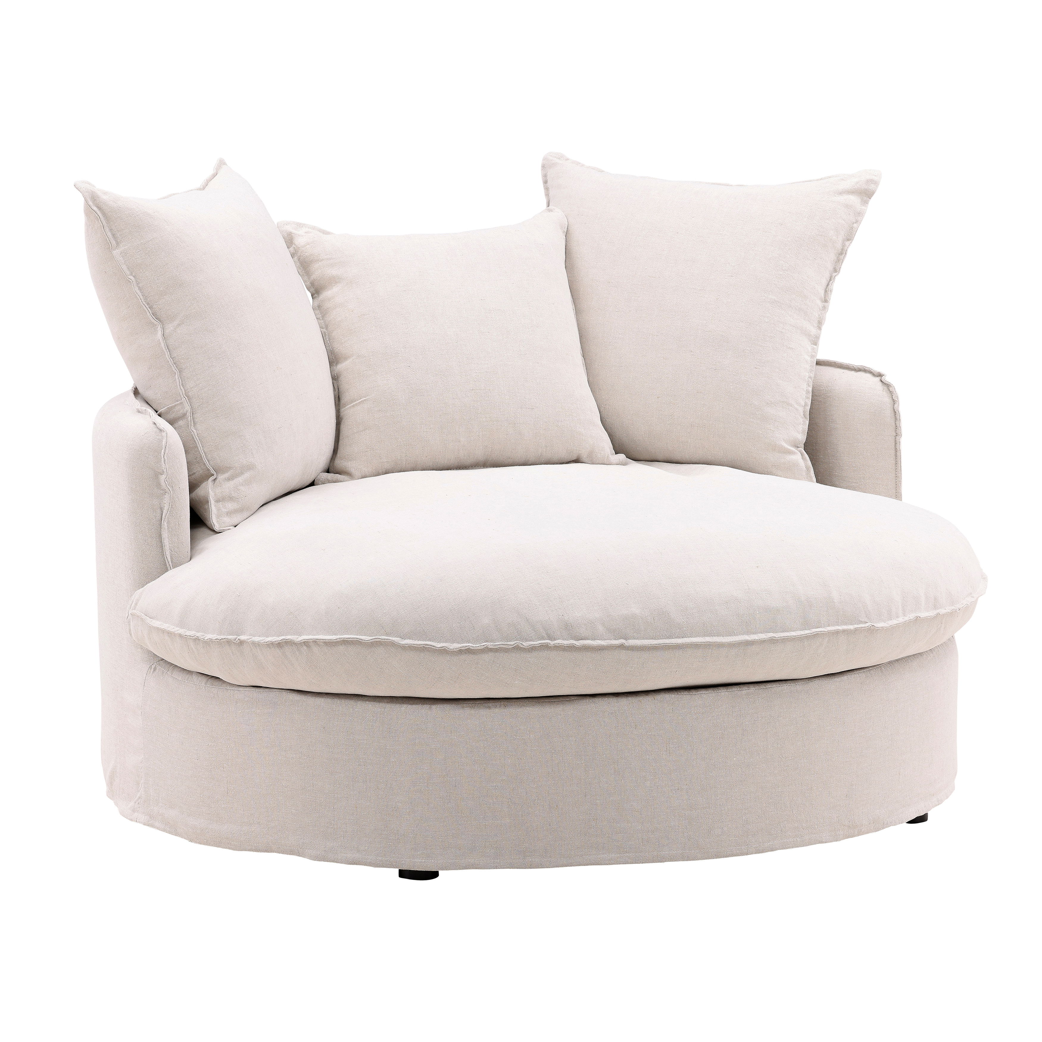 Norris Lounger Frame, Sofas & Sectional by Dovetail, 54" width x 25" height x 53" depth View 1