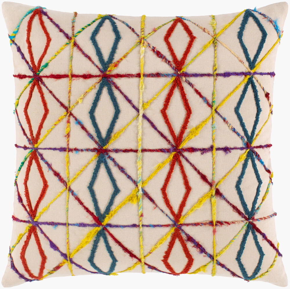 Callie Accent Pillow, Decorative Pillow by Surya, 22" length x 22" width