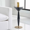 Luster Navy Blue Accent Table, Furniture by Uttermost, 11.75" width x 25.5" height x 11.75" depth thumbnail 4