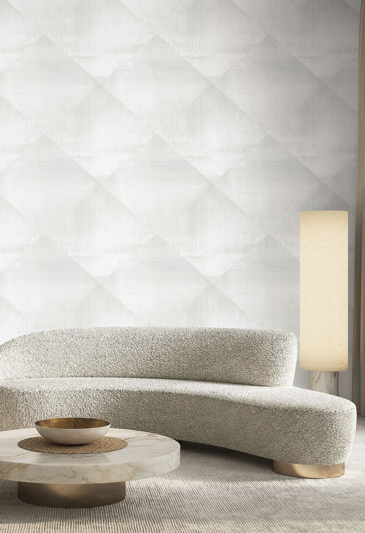 In Clay Grey Wallpaper, by York Wall, 27' length x 2'3" width x 0.02" depth View 2