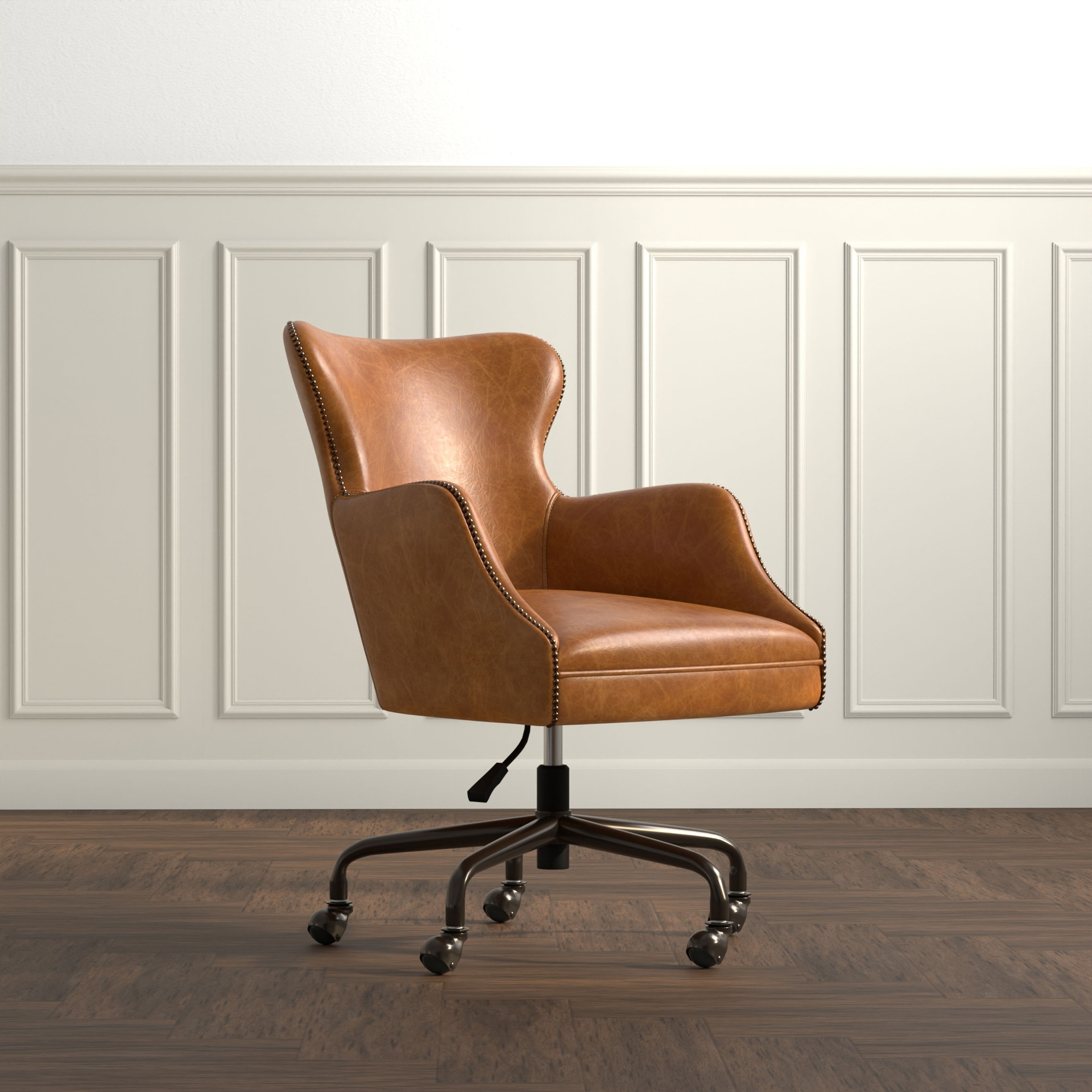 Andrew Jackson Desk Chair, Cuba Brown large image 