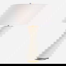 Online Designer Living Room Ridgeline Matte White Table Lamp