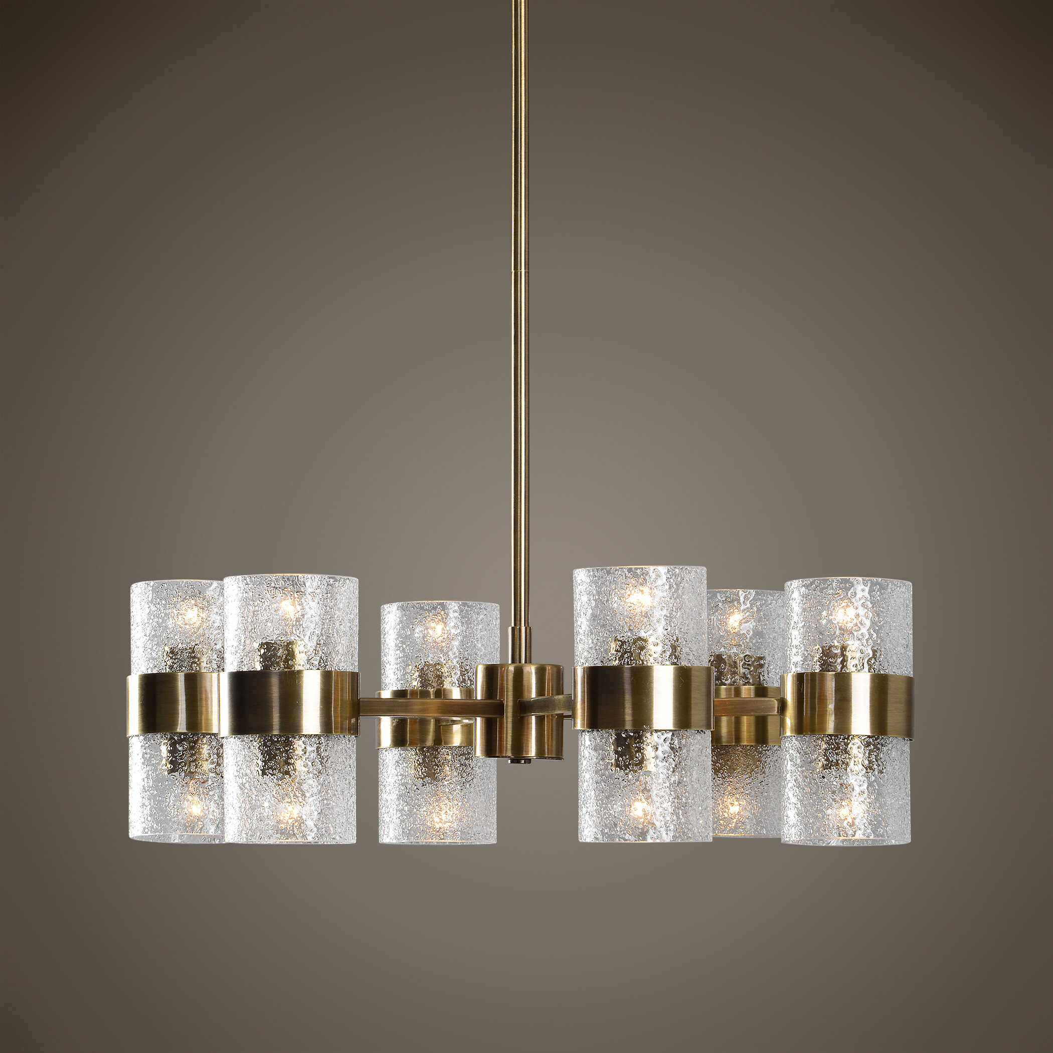 Marinot 12Lt. Chandelier, Ceiling Light by Uttermost, 26" width x 9" height x 26" diameter x 26" depth View 2