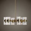 Marinot 12Lt. Chandelier, by Uttermost, 26" width x 9" height x 26" diameter x 26" depth thumbnail 2
