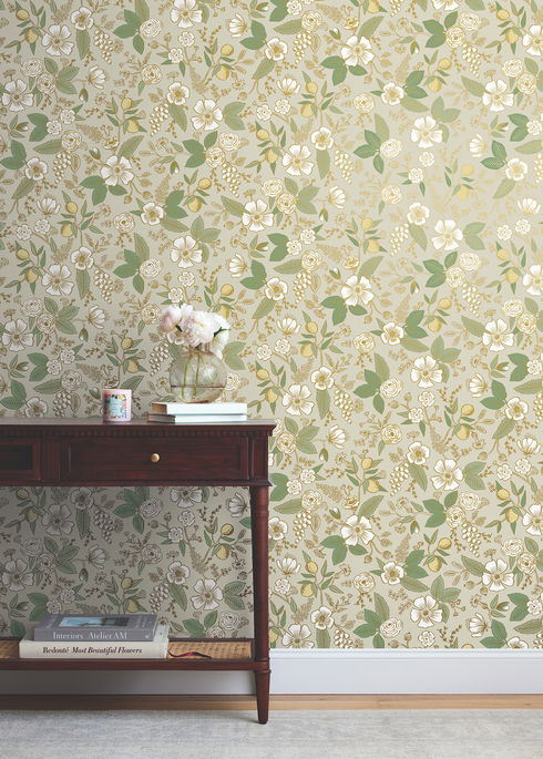 Colette Linen Peel & Stick Wallpaper