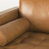 Svend 111.4L x 68.0W x 33.9H Tan Leather Left Chaise Sectional Sofa, by Mercana, 75.2" length x 37.8" width x 33.86" height thumbnail 10