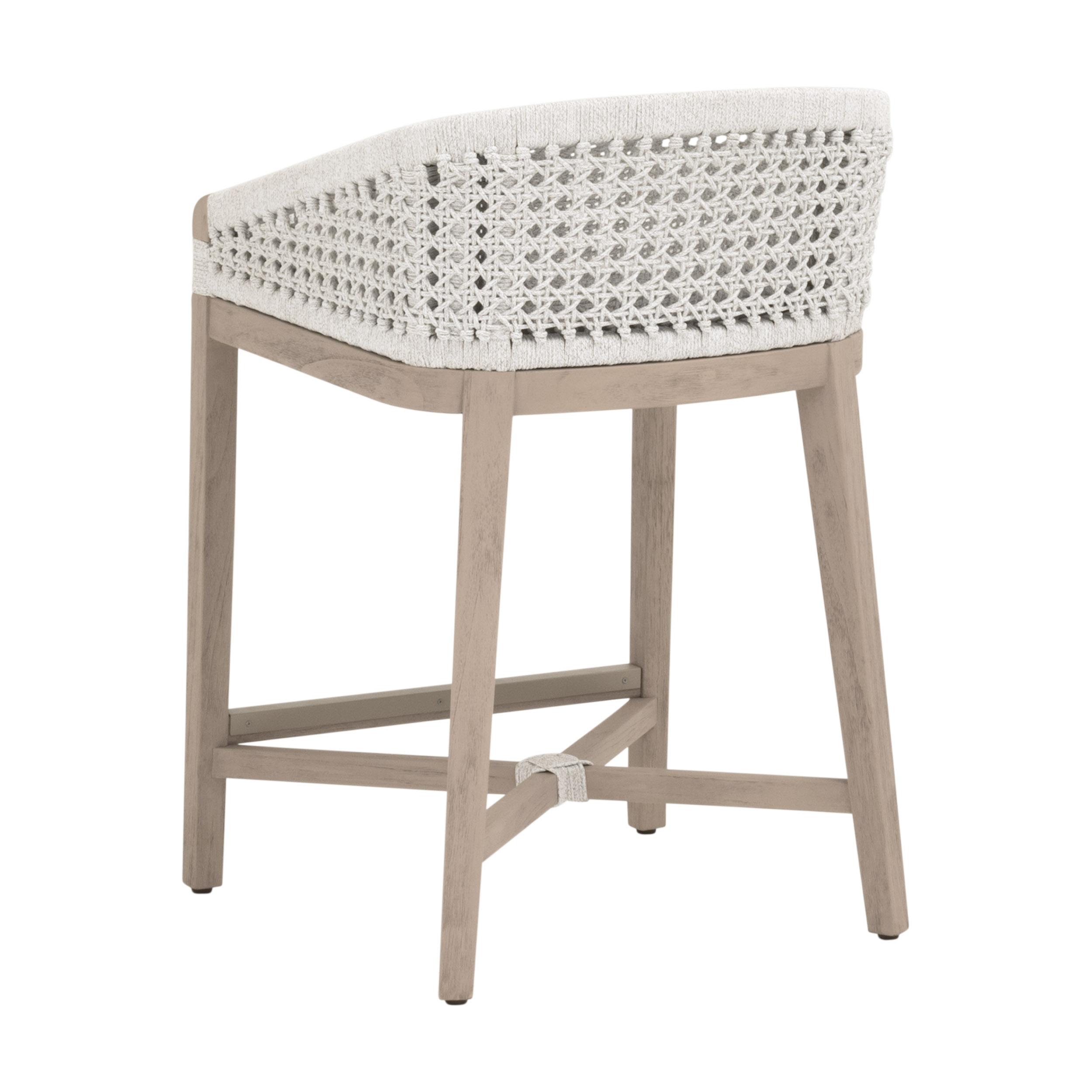 Montecito Outdoor Counter Stool, Dining Chair by Essentials for Living, 21" width x 32.25" height x 21" depth View 4