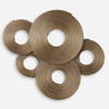 Ahmet Gold Rings Wall Decor, Art by Uttermost, 35.5" width x 29" height x 2.62" depth thumbnail 1