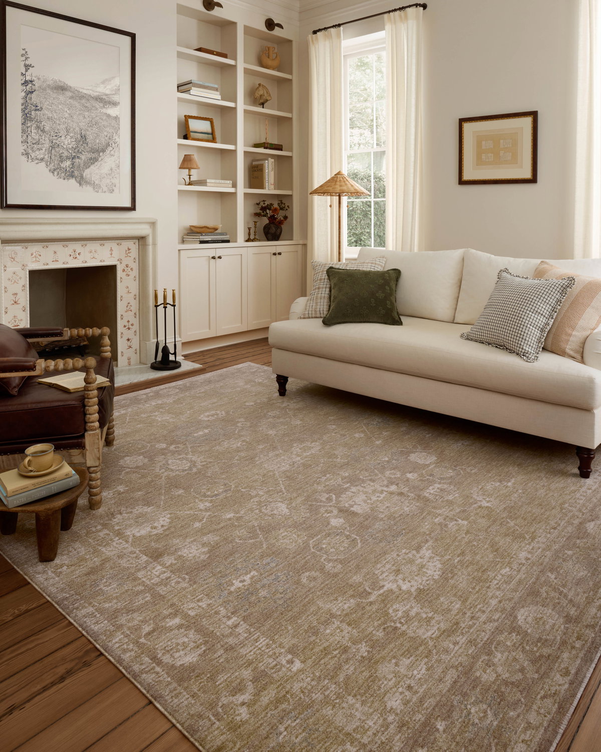 Chris Loves Julia x Loloi Louisa Rug, 5'3" length x 5'3" width View 2