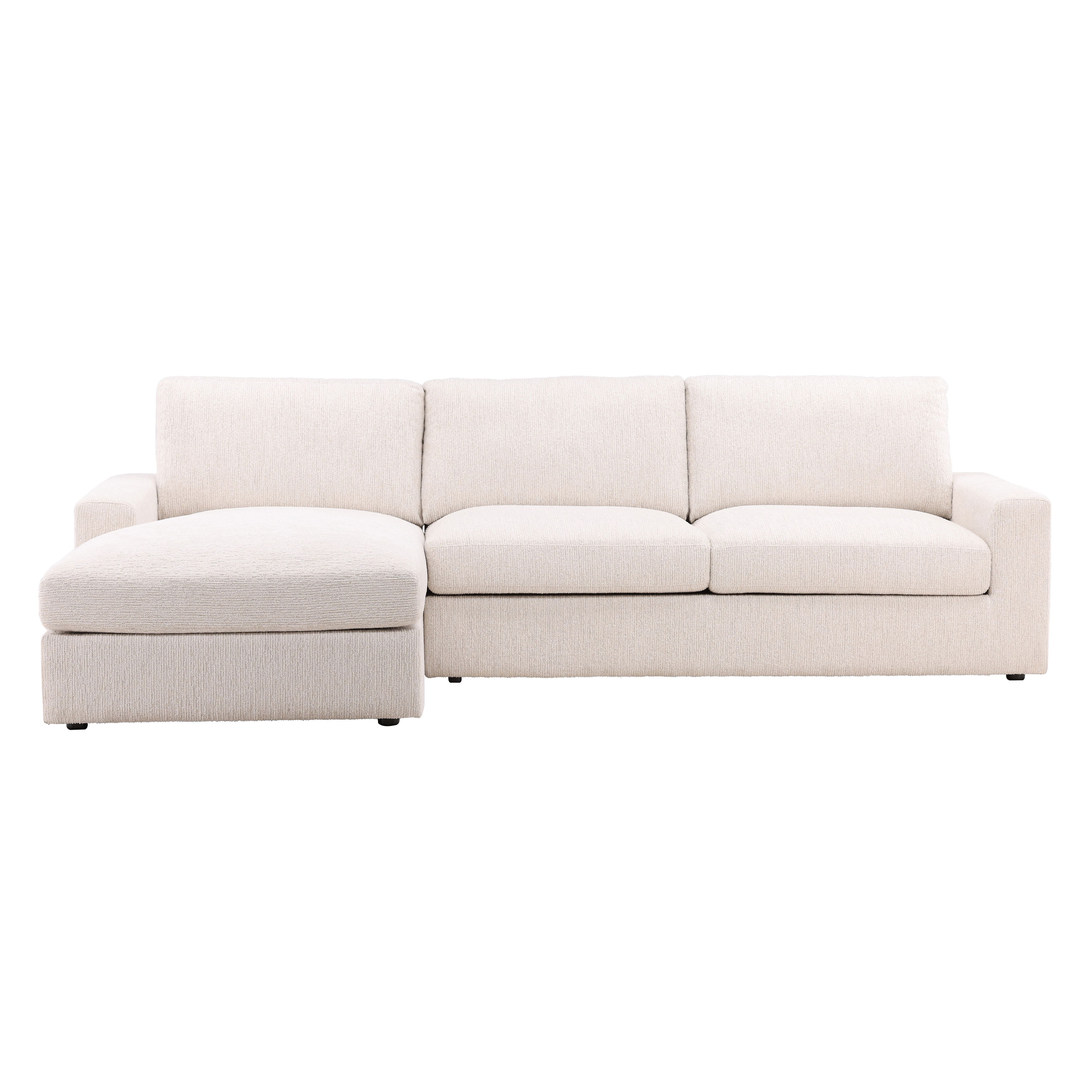 Bryce Chaise Sectional Cream large image 