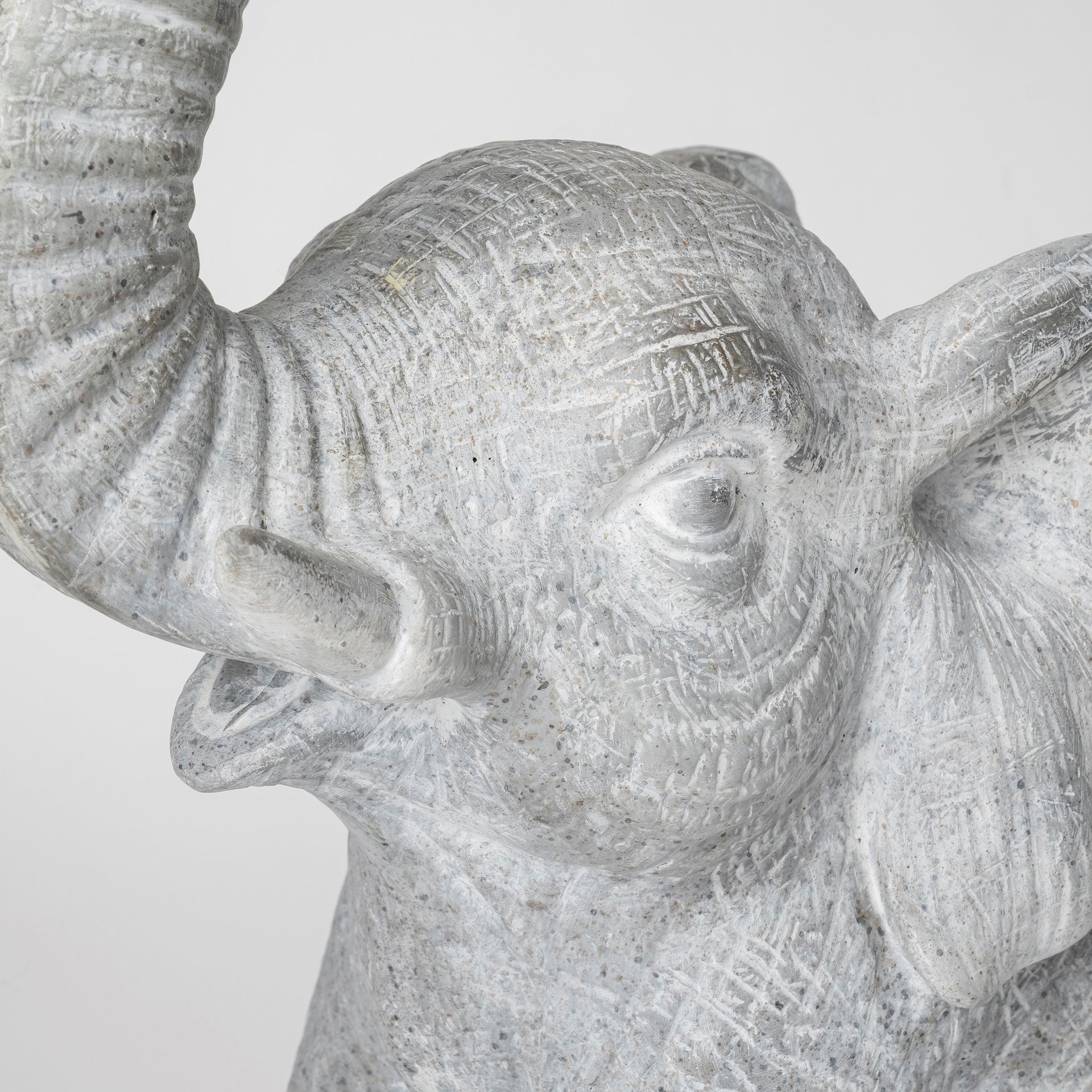 Tantor (15.9'H) Gray Resin Elephant Calf Table Lamp large image 