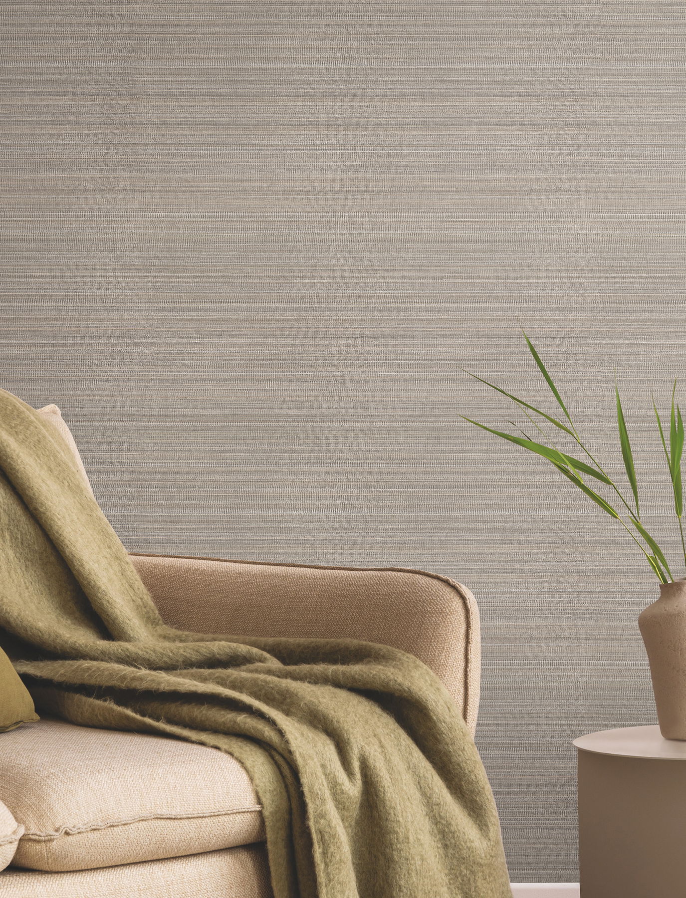 Allineate Haze Wallpaper, by York Wall, 27' length x 2'3" width x 0.02" depth View 2