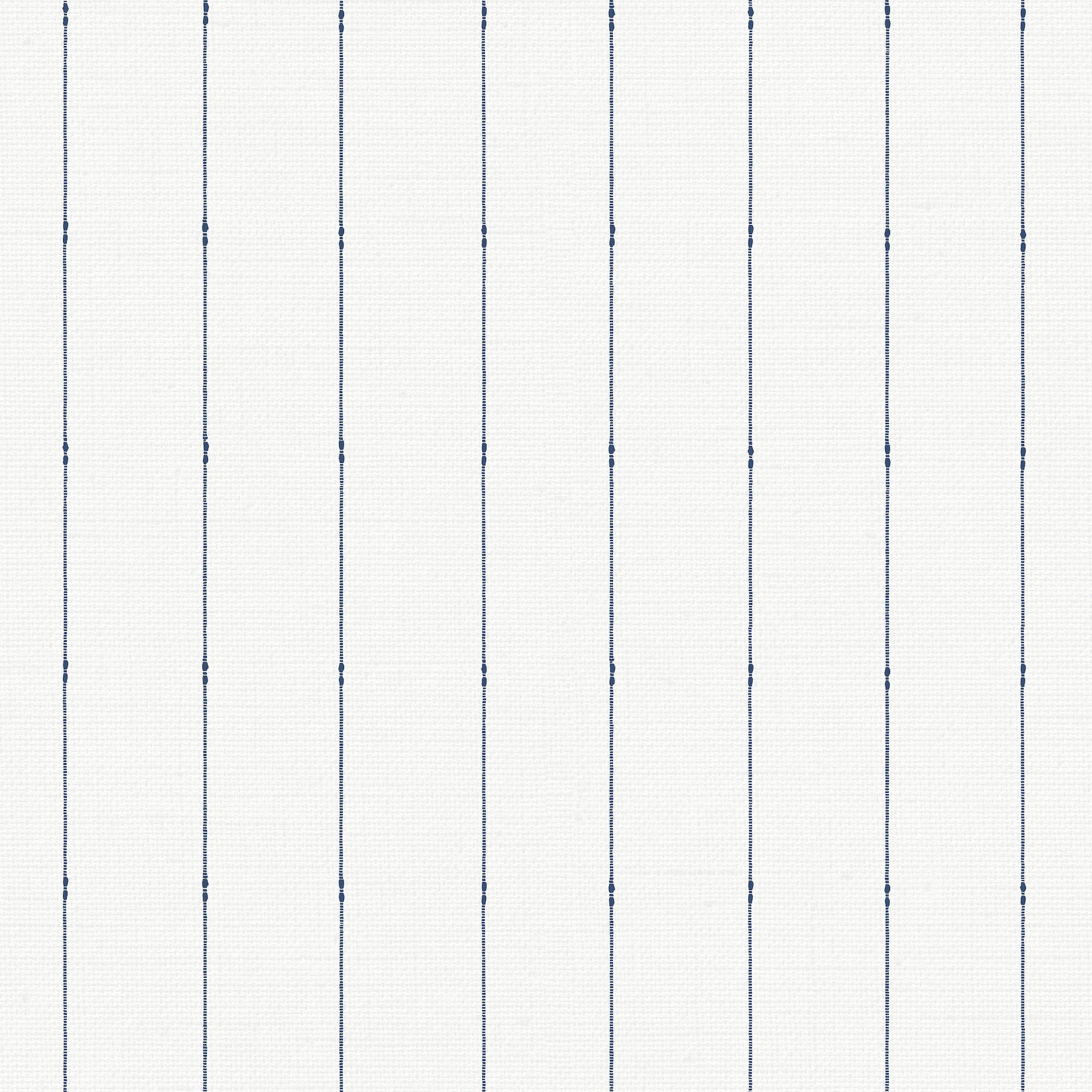 In Stitches Stripe Navy & Cream Wallpaper, by York Wall, 33' length x 1'8.5" width x 0.02" depth View 1