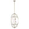 Valencia 6 Light Glass Panel Pendant, Ceiling Light by Uttermost, 31" height x 19" diameter thumbnail 7