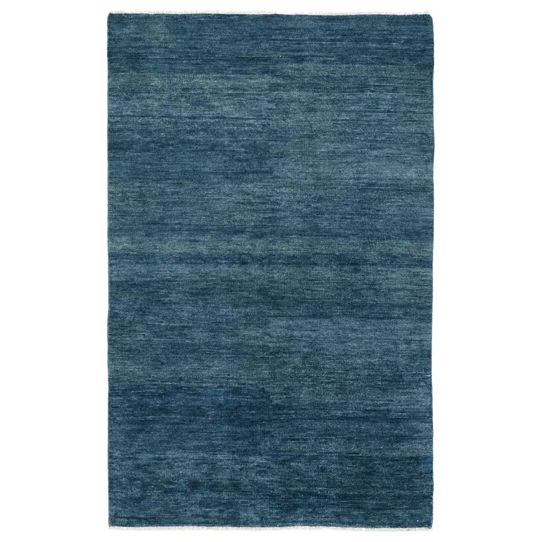 Jaipur Living Origin SAG11 Handknotted Solid Dark Blue Area Rug (12'x15') large image 