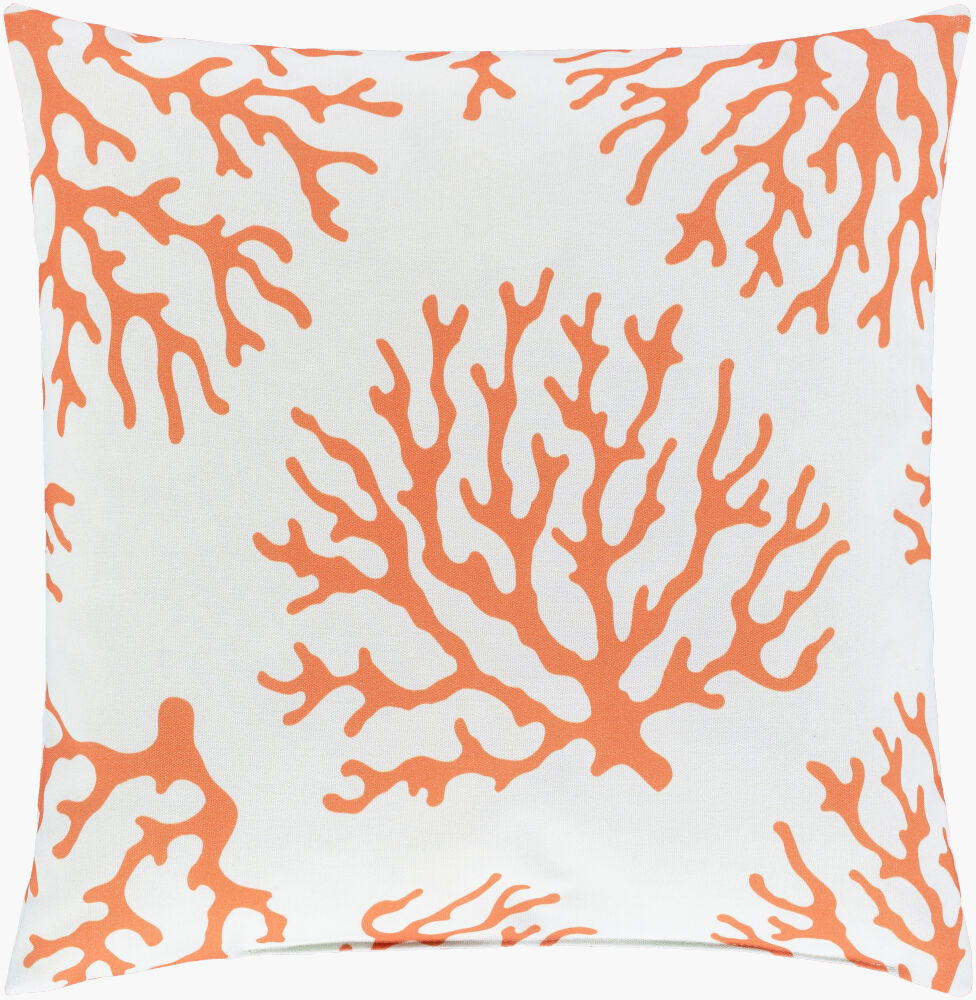Coral Accent Pillow, Decorative Pillow by Surya, 20" length x 20" width