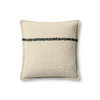 Brigette Romanek x Loloi Natural Pillow, Decorative Pillow, 18" length x 18" width thumbnail 1