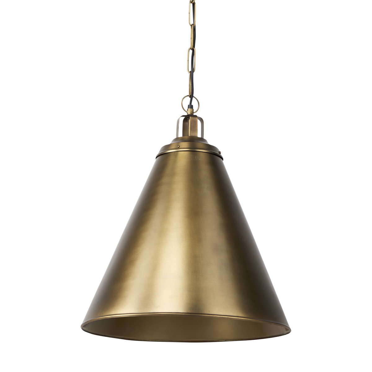 Fenton  Gold with Gold Accents Pendant Light, by Mercana, 18" length x 18" width x 23" height View 1
