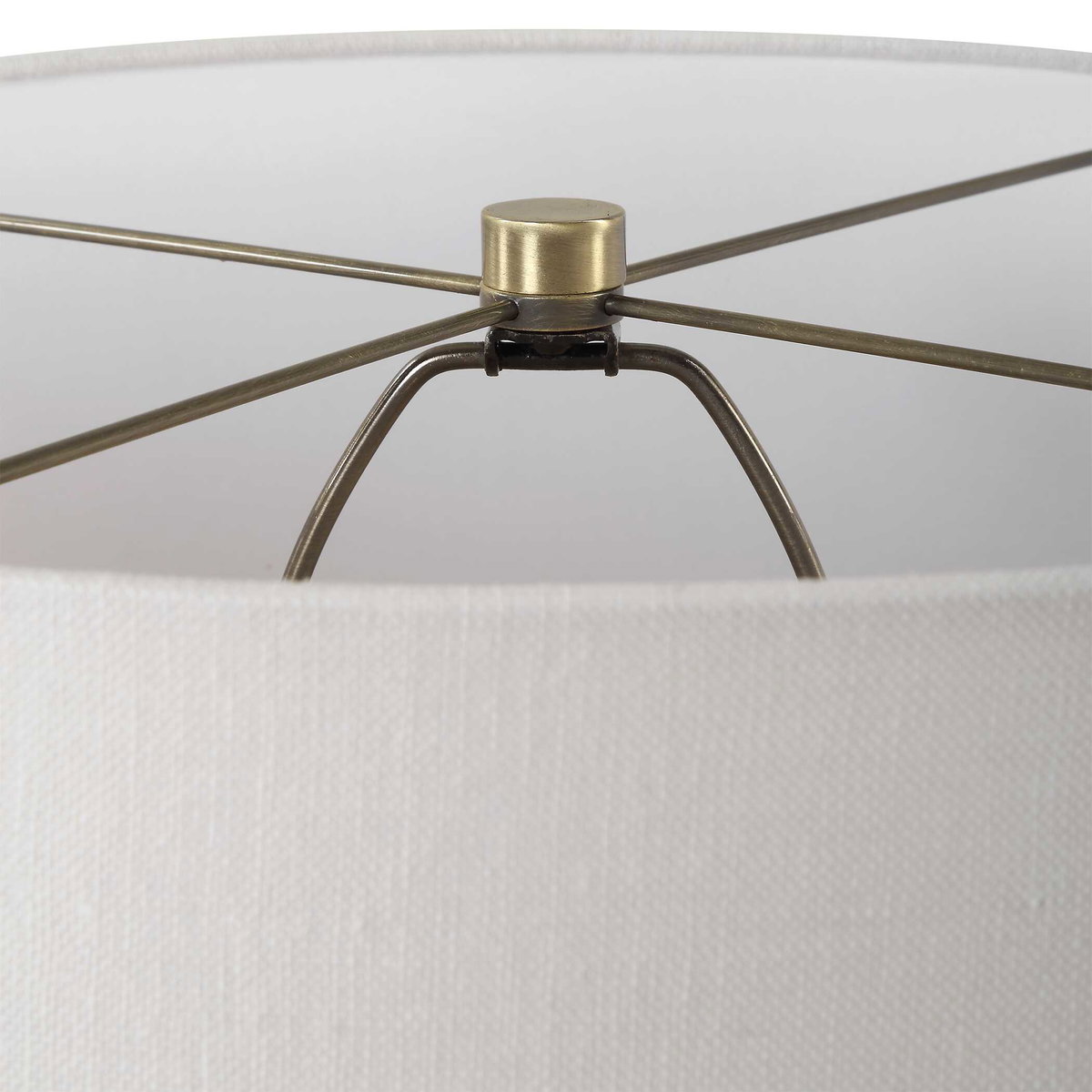 Crimp Ribbed Table Lamp, by Uttermost, 18" width x 26.5" height x 18" depth View 7