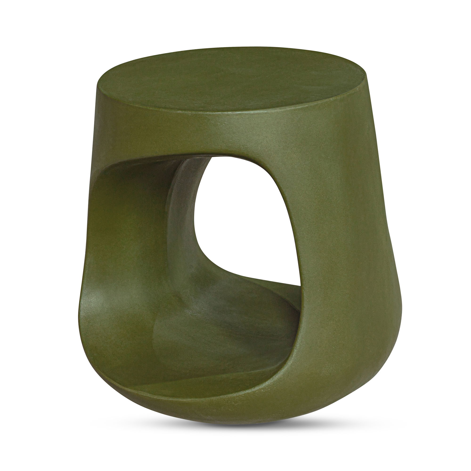 Rothko Outdoor Stool Green, Outdoor Chair by Moe's Home, 1'5.75" width x 1'5.75" height x 1'5.5" depth View 2