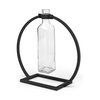 Monica II Tall Black Metal Glass Bottle Vase, by Mercana, 10.24" length x 3.94" width x 10.04" height thumbnail 1