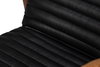 Singletary Leather Chair  Onyx Black, by Sarreid, 2'4" length x 2'3" width x 2'8" height thumbnail 6