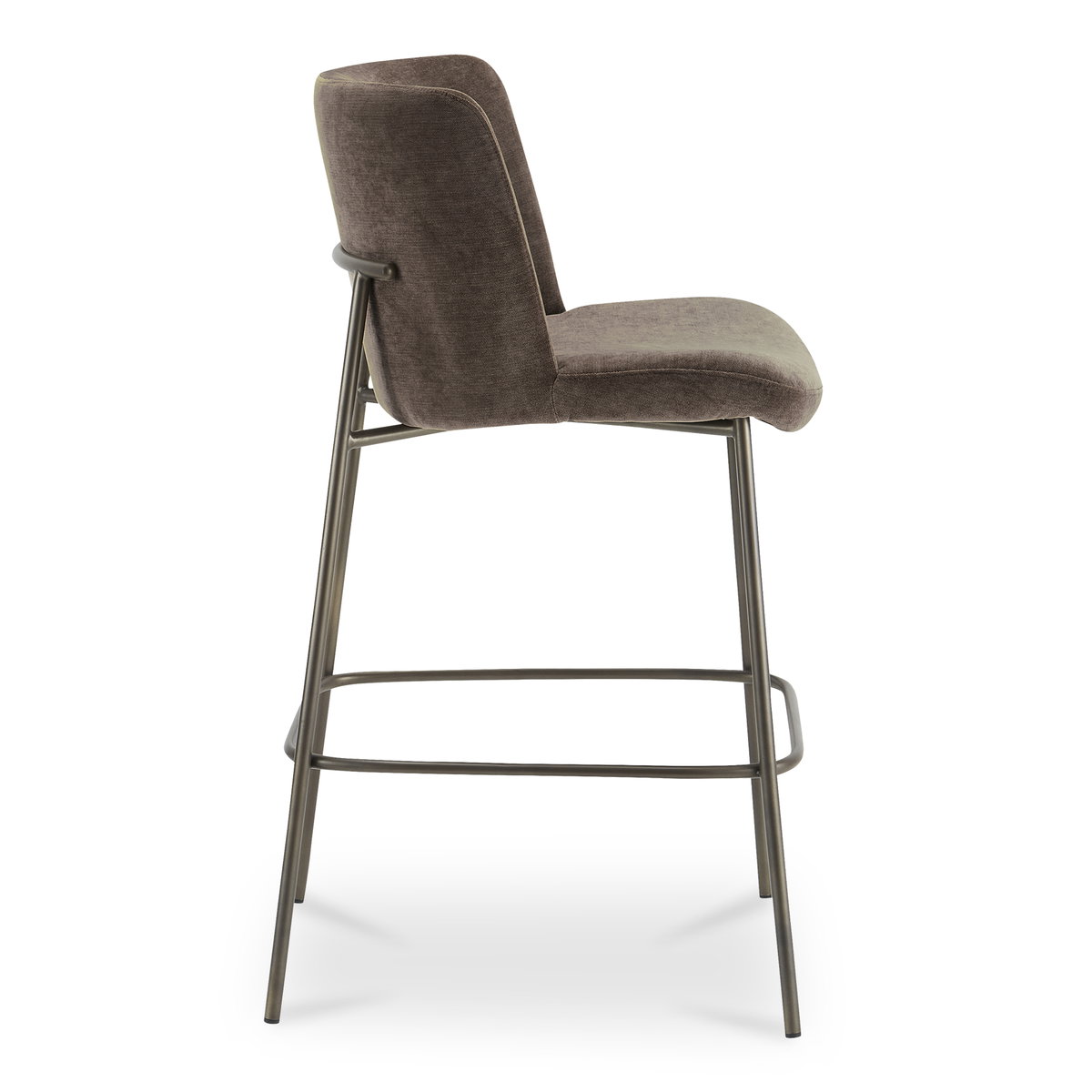 Early Bar Stool Dark Brown, Counter & Bar Stool by Moe's Home, 21.7" width x 41" height x 23.4" depth View 3