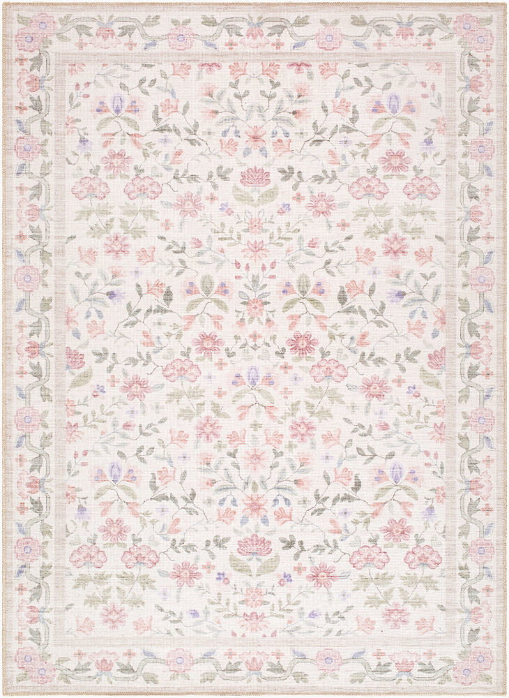 Thistle Machine Woven Rug, by Surya, 7'2.61" length x 5'2.99" width