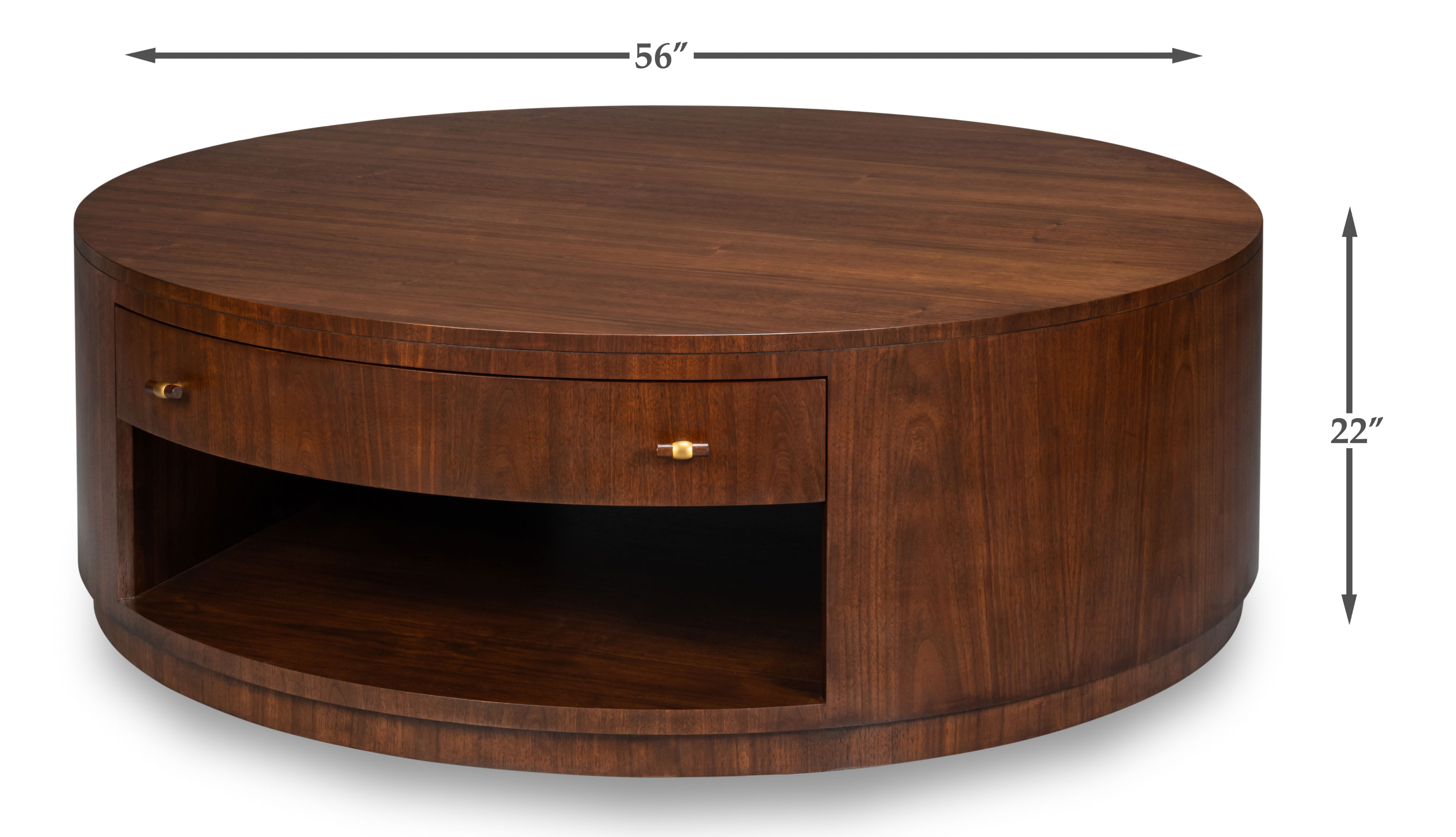 Vero Cocktail Table, Coffee Table by Sarreid, 56" length x 56" width x 22" height View 12
