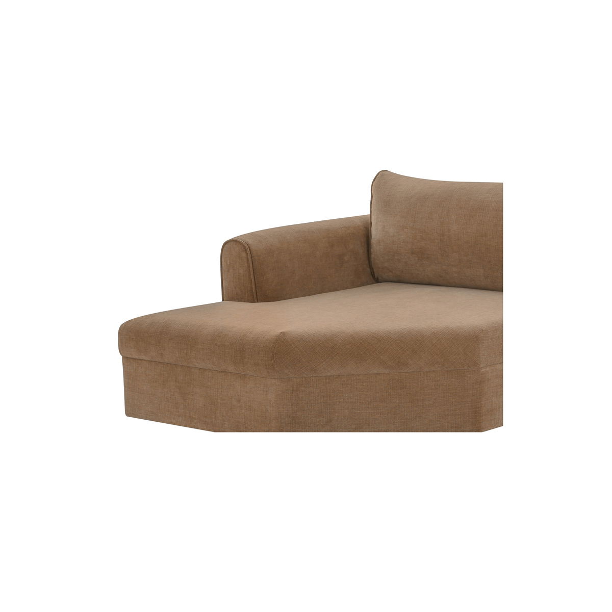 Madrid Left Sectional Taupe, Sectional Sofa by Moe's Home, 112" width x 33.5" height x 65" depth View 6
