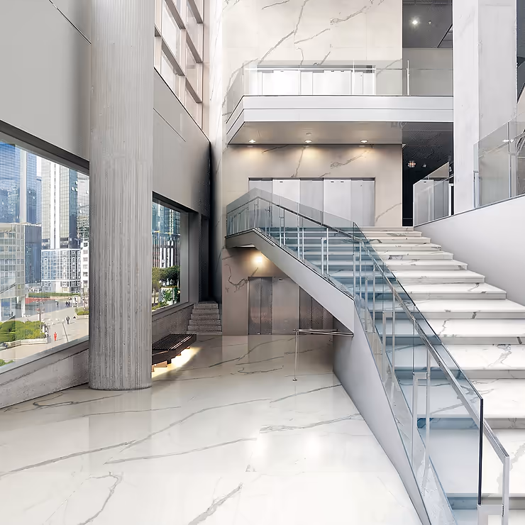 Online Designer Kitchen TileBarXL Marmi Slim Bianco Venato 60x120 Polished Porcelain Slab