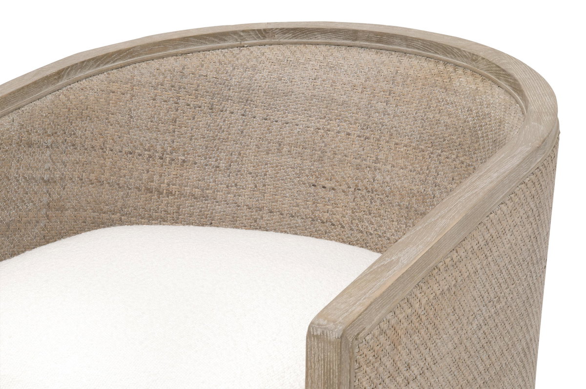 McGuire Swivel Club Chair, Accent Chair by Essentials for Living, 30" width x 35" height x 34.25" depth View 8